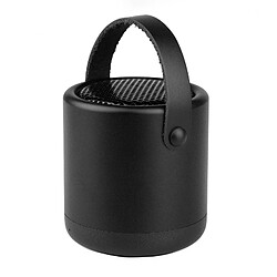 Wewoo Enceinte Bluetooth d'intérieur noir Haut-parleur portatif en métal V4.1 extérieur avec la MIC, appui mains-libres et ampère AUX Line In