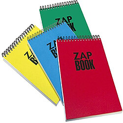 Avis Clairefontaine 8358C Zap book Bloc d'esquisse Spiralé en tête 29,7 x 42 uni 120 pages 80 g avec Lot de 5 Couleurs Assorties