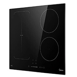 MIDEA KI500IX Table de Cuisson 7000W Grande Surface Commande Tactile Sécurité Enfant Capteur de Panoramique Noir 