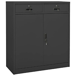 vidaXL Armoire de bureau Anthracite 90x40x102 cm Acier 