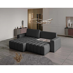 Avis Bestmobilier Cordova - canapé d'angle réversible 4 places - convertible avec coffre - en velours