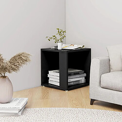 vidaXL Table d'appoint Noir 33x33x34,5 cm Aggloméré