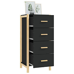 Acheter Maison Chic Buffet,Meuble de Rangement,commode pour salon,Cuisine Noir 42x38x90 cm Bois d'ingénierie -MN74870