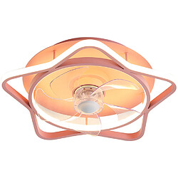 Universal Lampe ventilateur de 45 cm, 220V LED24W lampe ventilateur intégré, lampe ventilateur électrique chambre d'enfants, rose(Rose) 