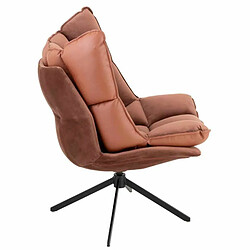 Avis Paris Prix Fauteuil Relax sur Pied Coussin 92cm Marron Rouille