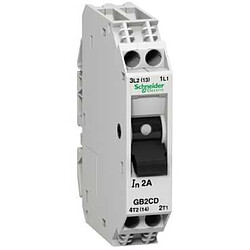 disjoncteur de controle - schneider - phase / neutre - 6 ampères - schneider electric gb2cd12 