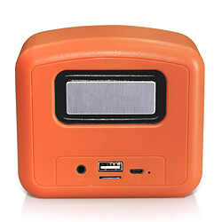 Yonis Mini Enceinte Bluetooth TWS Autonomie 5h Puissance 5W Mini Enceinte Bluetooth TWS Haute Puissance 5W Autonomie 5H Charge Rapide 2H Orange YONIS