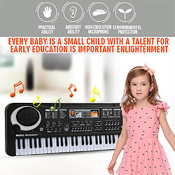 Musical Mic 61Key Electronic Piano Portable Instrument Kid Clavier Jouet