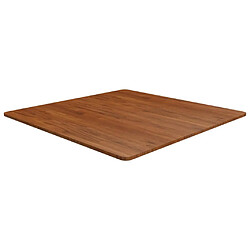 vidaXL Dessus de table carré Marron foncé90x90x1,5cm Bois chêne traité