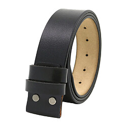 Ceinture En Cuir Sangle De Ceinture à Pression 1,5 `` (38 Mm) Large Ceinture Sans Boucle Café