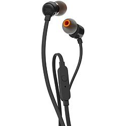 JBL T110 – Ecouteurs intra-auriculaires filaires – Son Pure Bass de JBL et bouton de contrôle – Connectivité : câble Jack 3,5 mm(Noir) 