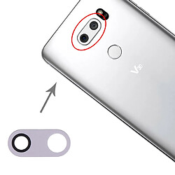 Wewoo Objectif de caméra arrière 10 PCS pour LG V30 H930 H933 Argent pas cher