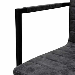 Maison Chic Lot de 6 Chaises à manger cantilever,Chaises de cuisine style scandinave - noir similicuir -MN66003 pas cher