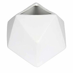 Paris Prix Vase Déco en Céramique Geometrik 15cm Blanc