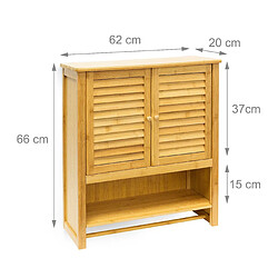 Avis Helloshop26 Armoire pour salle de bain bambou 66 x 62 cm 3213029