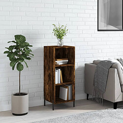 Maison Chic Buffet,Meuble de Rangement,commode pour salon,Cuisine chêne fumé 34,5x32,5x90 cm bois d'ingénierie -MN60447