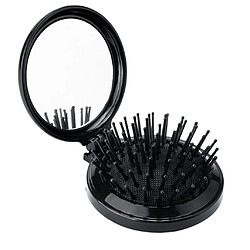 Brosses à Cheveux Pliantes avec Miroir de Voyage Ronde Mini Peigne à Cheveux Compact Voyage Taille Peigne de Massage