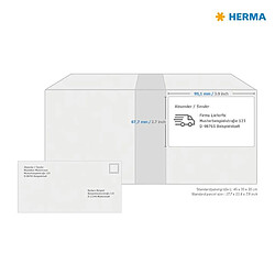 Avis HERMA Étiquettes d'adresse permanentes A4 99,1x67,7 mm 100 feuilles