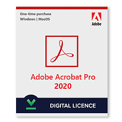 Adobe Systems Adobe Acrobat Pro 2020 - Licence numérique perpetuelle - Logiciel en téléchargement