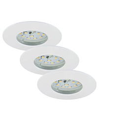 Briloner Leuchten Set 3Spot LED Encastrable BRILONER Mod 5W Ip44 Clii Blanc