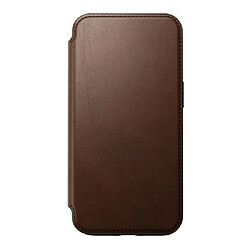 Acheter Nomad Étui Folio pour iPhone 15 Magsafe avec Porte-cartes en Cuir Moderne Marron