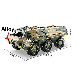 Universal (blanc) simulation militaire cabine armée véhicule blindé en alliage de métal jouet de voiture pour les enfants 13 cm