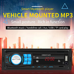 12V FM MP3 USB AUX LCD Radio stéréo de voiture Bluetooth dans le lecteur d'unité de tête de tableau de bord - noir