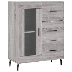 Maison Chic Buffet,Meuble de Rangement,commode pour salon,Cuisine sonoma gris 69,5x34x90 cm bois d'ingénierie -MN23666