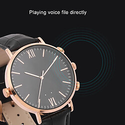 Universal Magnétophone numérique portable 32 Go Enregistrement stéréo Bracelet intelligent Montre mécanique Lecteur MP3 sans perte HiFi(Le noir)