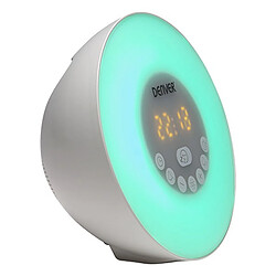 Acheter Totalcadeau Radio réveil numérique FM Bluetooth LED avec lecteur carte Blanc pas cher