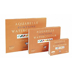 Clairefontaine 96413C Bloc de papier aquarelle Encollé sur 4 côtés 25 Feuilles Blanc pas cher