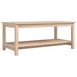 vidaXL Table basse 110x55x45 cm Bois massif de pin