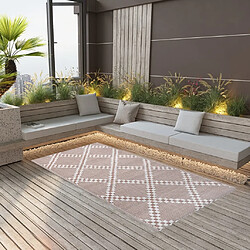 vidaXL Tapis d'extérieur Marron 120x180 cm PP