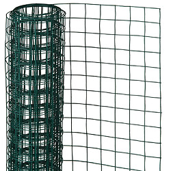 Nature Grillage métallique carré 1 x 5 m 25 mm Vert