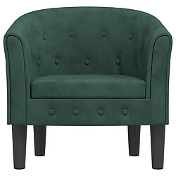 Avis Maison Chic Fauteuil de massage,Fauteuil luxe de relaxation vert foncé velours -MN89109