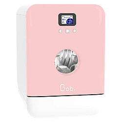 Daan Tech Bob lave-vaisselle éco-compact | Autonome Made in France 2 couverts | Original Edition Rose Pastel