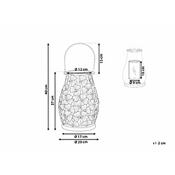 Beliani Lanterne décorative doré SOMERSET