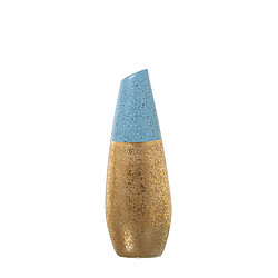 Vase Alexandra House Living Bleu Céramique 12 x 7 x 35 cm