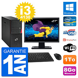 PC Tour Fujitsu P720 Ecran 27" Intel i3-4130 RAM 8Go Disque 1To Windows 10 Wifi · Occasion 