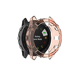 Wewoo Boîtier de montre Pour Garmin Fenix 6X / 6X Pro Étui de protection en TPU à couverture réduite Orange transparent