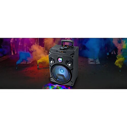 Muse Enceinte portable sans fil stéréo Bluetooth V4.2 150 W - Radio FM - Effets lumineux 2 entrées micro Port USB