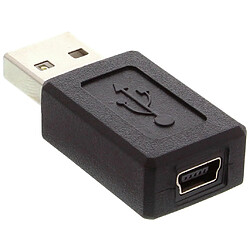 Adaptateur USB 2.0, InLine®, prise A sur Mini-5pin prise femelle