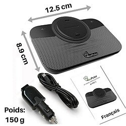 VeoPulse B-Pro 2 Kit Main Libre Voiture Bluetooth avec allumage, mise en veille, et Connexion Automatique pour téléphoner en sécurité et légalité au Volant.