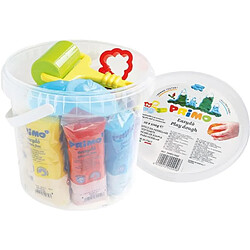 PRIMO 294ED10GF Kit de pâte a jouer sans gluten souple en seau, 10 couleurs. 