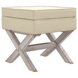 Helloshop26 Tabouret de rangement 45 x 45 x 49 cm lin beige 02_0010937