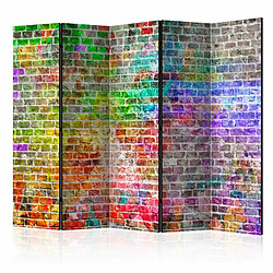 Paris Prix Paravent 5 Volets Rainbow Wall 172x225cm