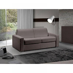 Inside 75 Canapé lit 3 places MASTER convertible EXPRESS 140 cm Cuir Taupe MATELAS 18 CM INCLUS 