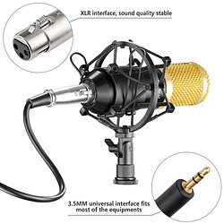 Universal Kit microphone pour condenseur professionnel BM 800: ordinateur + microphone + porte-impact + capuchon en mousse + câble comme microphone pour BM 800 BM800 | pas cher