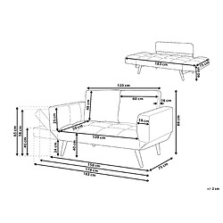 Avis Beliani Canapé-lit BREKKE Gris foncé