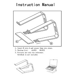 Wewoo Support d'ordinateur portable Soulevez l'ordinateur de de bureau en alliage d'aluminium base dissipation de chaleur anti-dérapant pas cher